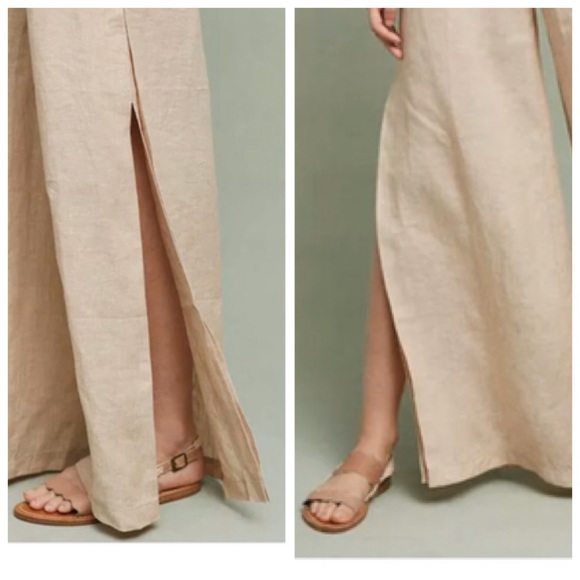 Anthropologie Elevenses Wide Leg Linen Pant - Picture 2 of 8